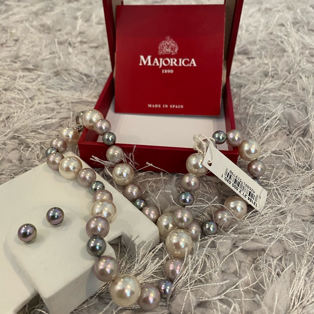 Marjorica pearls set Necklace+earrings ❤️